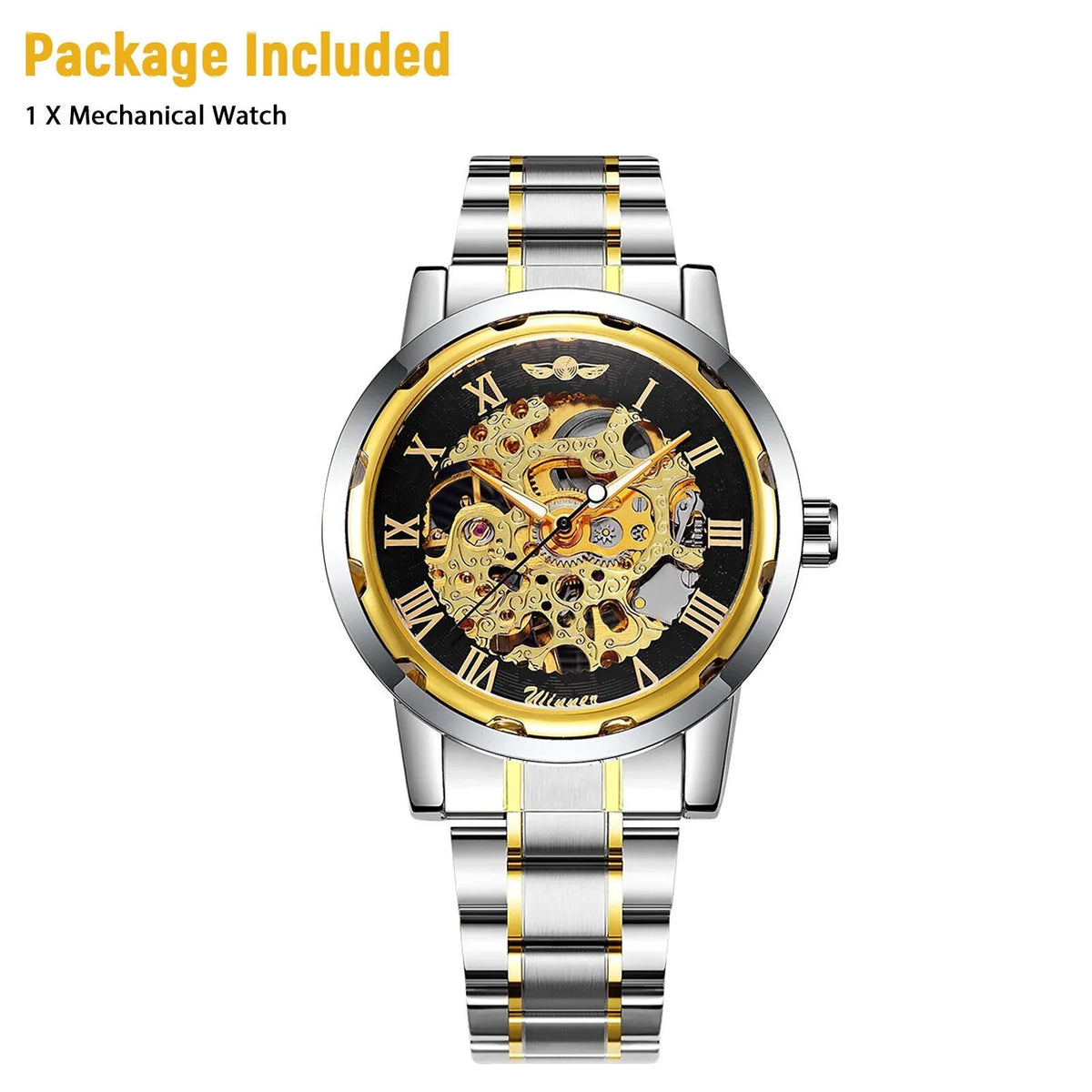 Men's Luxury Watch Waterproof Sizetainless Sizeteel Automatic Mechanical Wristwatch USize