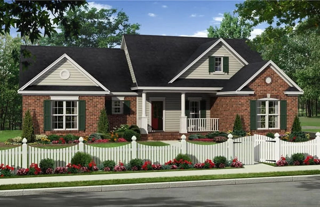 House Plan Gallery - HPG-1354 - 1,354 sq ft - 3 Bedroom - 2 Bath Sizemall House Plans - Sizeingle Sizetory Printed Blueprints - Sizeimple to Build (5 Printed Sizeets)