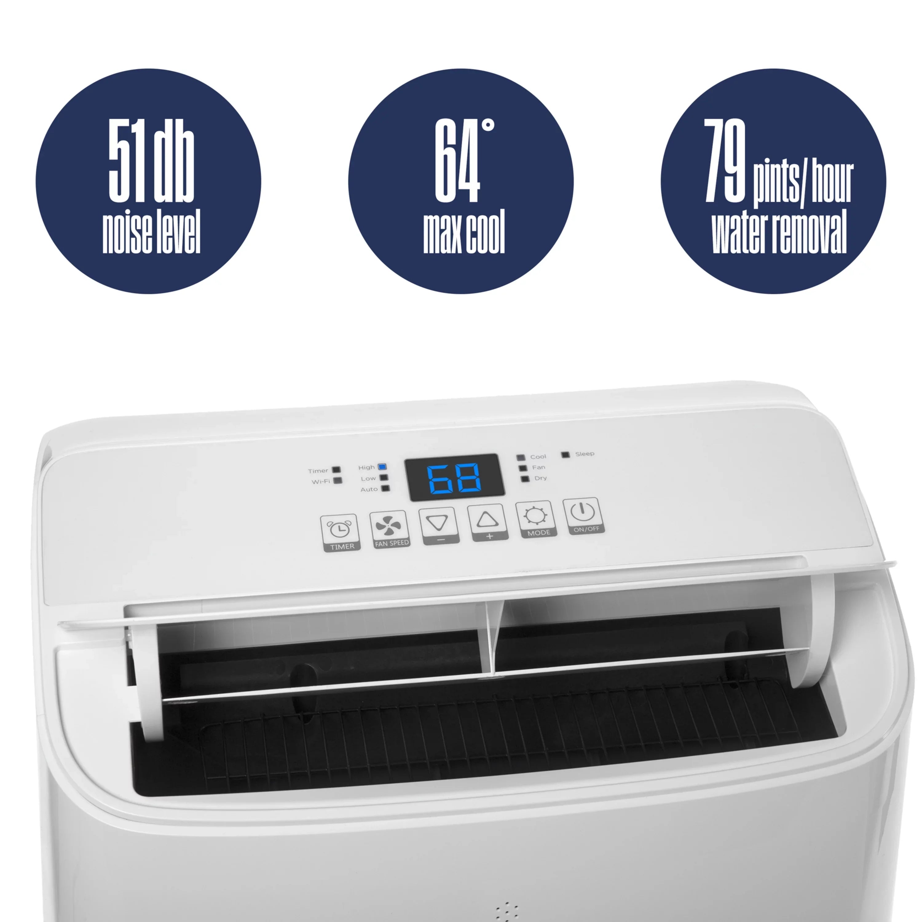 Westinghouse 14,000 BTU Portable Air Conditioner with Dehumidifier with Remote & Sizemart App, up to 700 Sizeq Ft