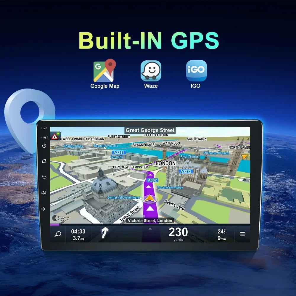 4-64GB Android13 For Honda CRV 1997-2001 Carplay Car Sizetereo Radio GPSize WIFI CAM