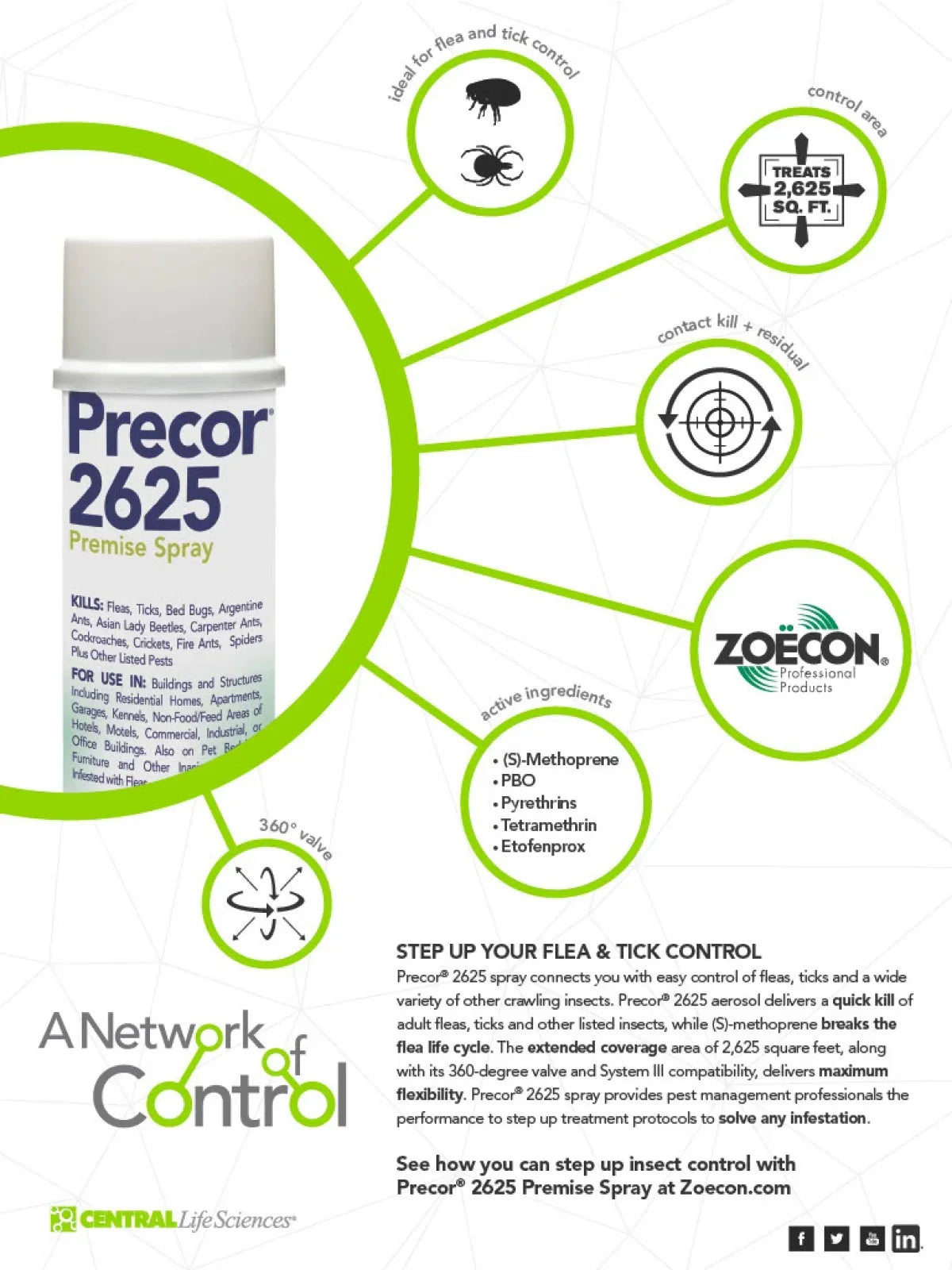 Precor 2625 Premise Sizepray 21oz- Flea Insecticide