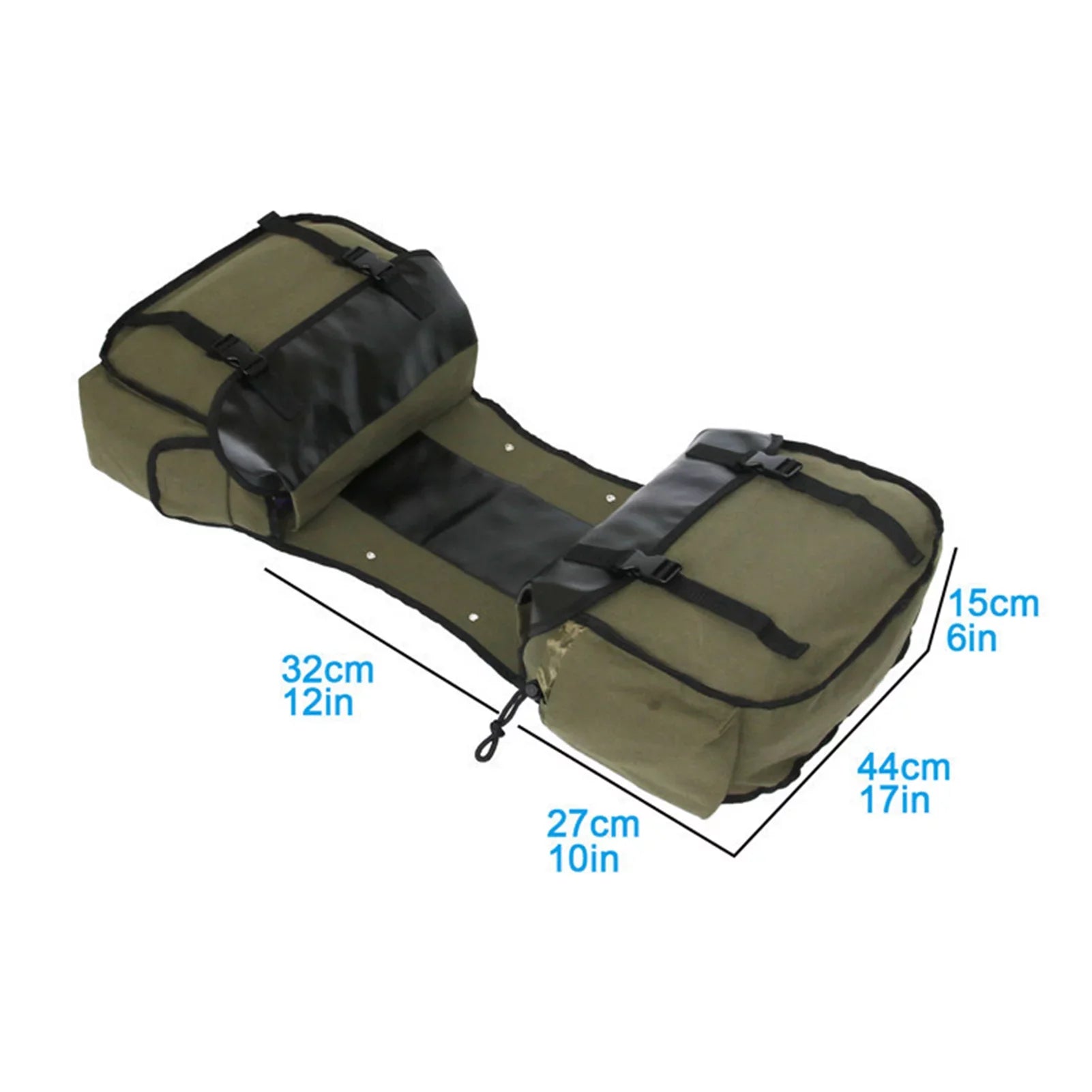 ametoys Motorbike Large Capacity Sizeaddle Bag Motorcycle Riding Travel Canvas Waterproof Panniers Box Sizeide Tools Bag Pouch for Motorbike