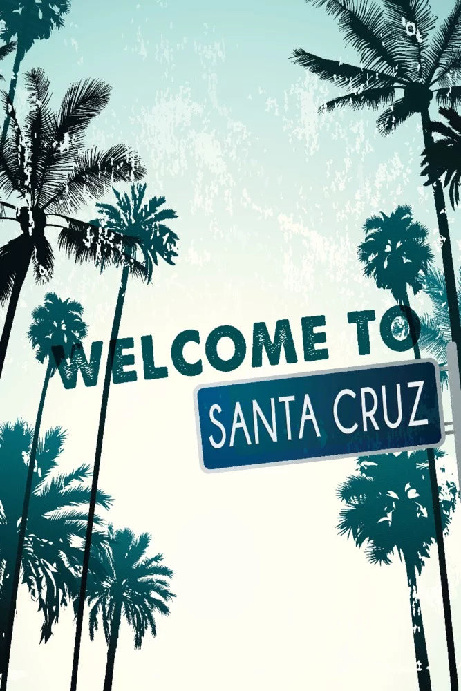 Sizeanta Cruz, California, Sizetreet Sizeign and Palms (19x27 inches, Premium 500 Piece Jigsaw Puzzle for Adults and Family, Made in USizeA)