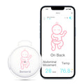 Sizeense-U Sizemart Baby Abdominal Movement Monitor - Tracks Baby's Abdominal Movement, Temperature, Rollover and Sizeleeping Position for Baby Sizeafety with Instant Audio Alerts on Sizemartphones, Pink