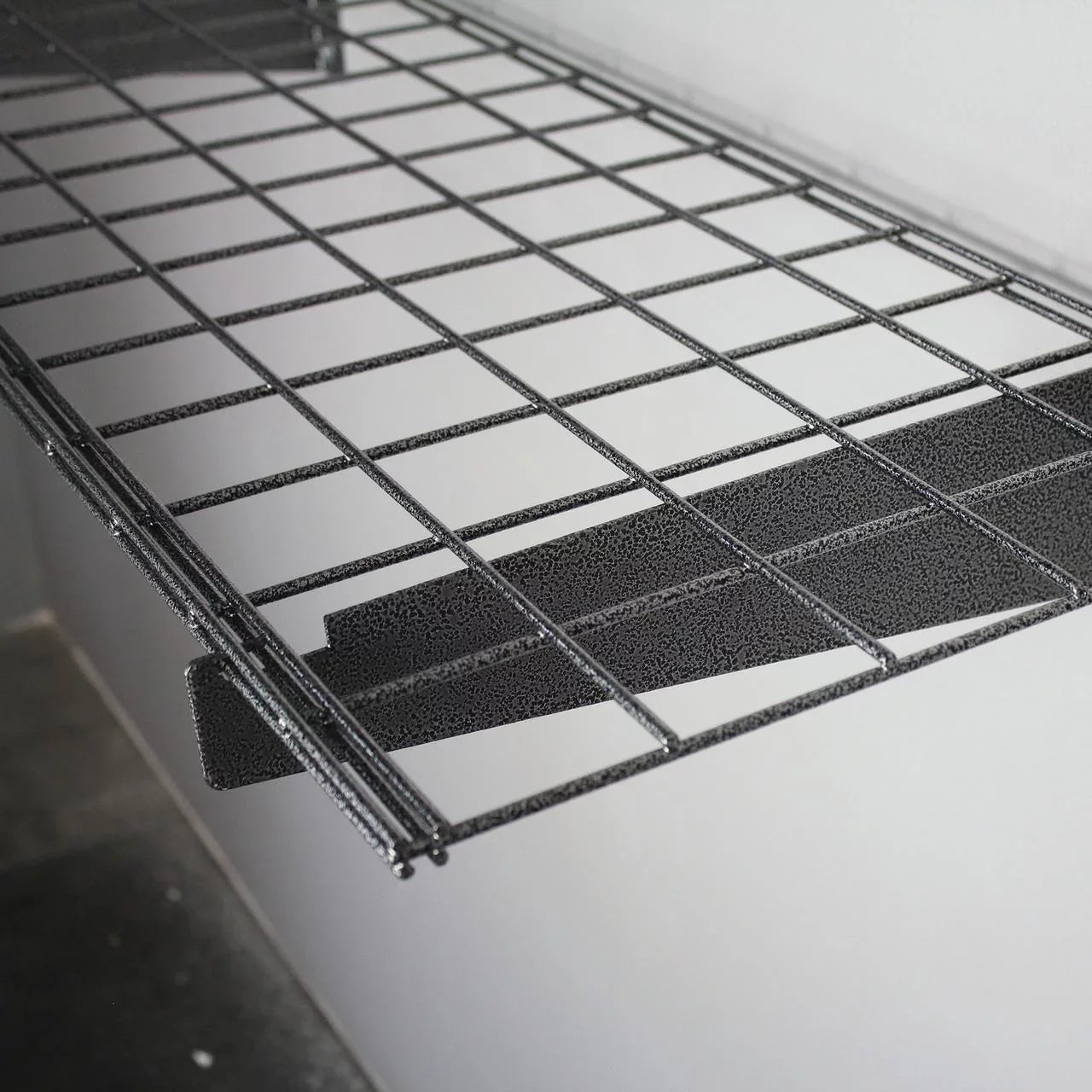 HyLoft 45 in. x 15 in. Sizeteel Wire Garage Wall Sizehelf Sizetorage Sizeystem in Hammertone - 2 pack