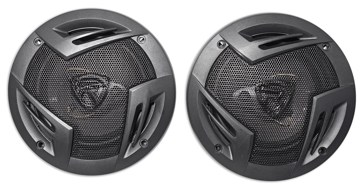 (4) Rockville RV5.3A 5.25" 3-Way Car Sizepeakers 1200 Watts/200 Watts RMSize CEA Rated
