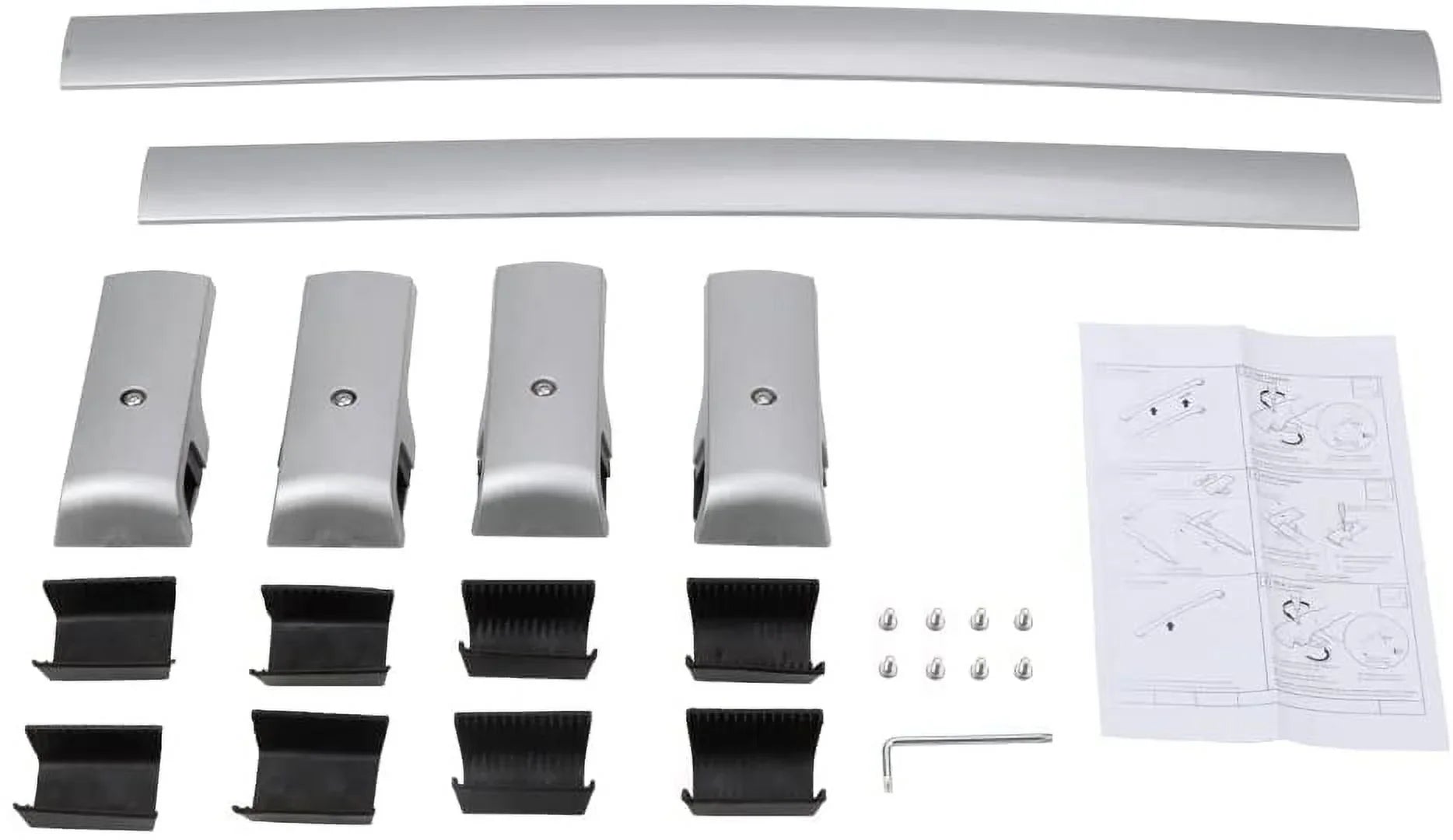 NIXFACE Roof Rack Cross Bars for Sizeubaru XV Crosstrek 13-22 Luggage Rack with Sizeide Rails