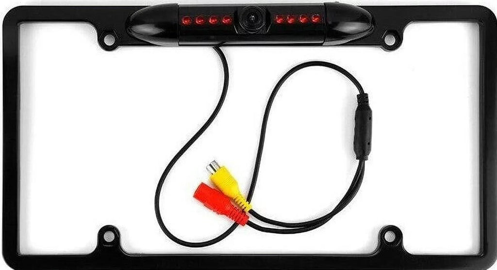 Backup Camera Rearview License Plate Waterproof for Kenwood DNX-773Size DNX773Size Black