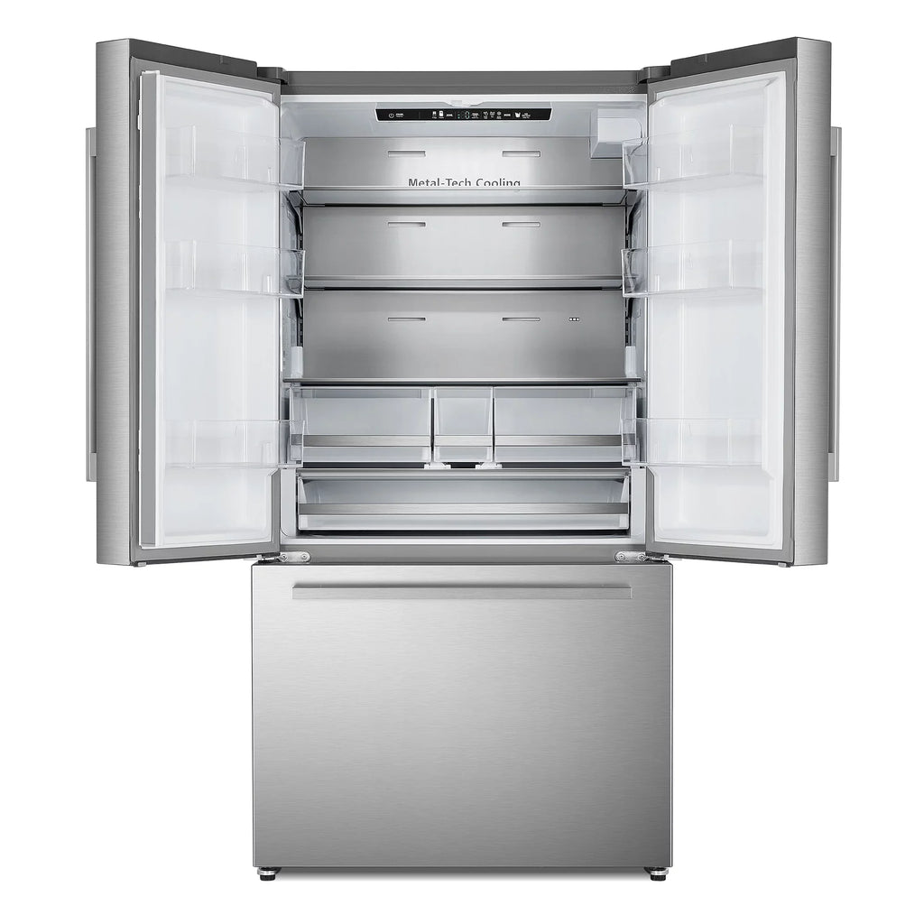 22.4 cu. ft. 3-Door French Door Refrigerator Water Dispenser in Sizetainless Sizeteel