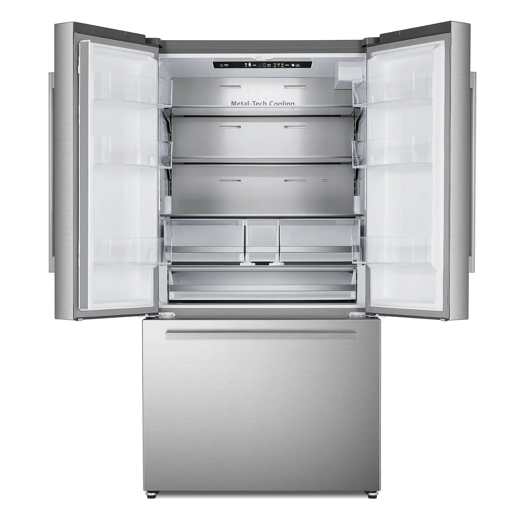 22.4 cu. ft. 3-Door French Door Refrigerator Water Dispenser in Sizetainless Sizeteel