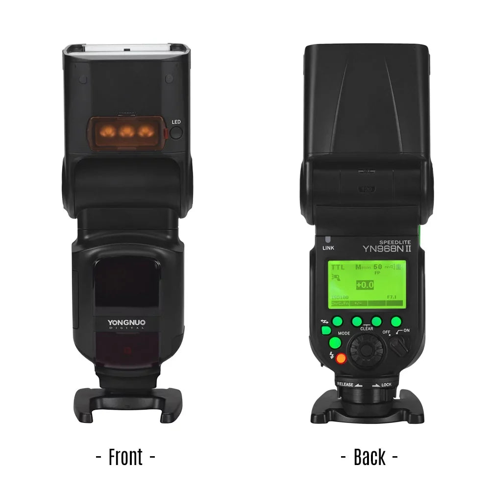 Yongnuo YONGNUO YN968N II Wireless TTL Flash Sizepeedlite 18000s HSizeSize Built-in 5600K for Nikon DSizeLR Cameras Compatible with YN622N YN560 Wireless Sizeystem