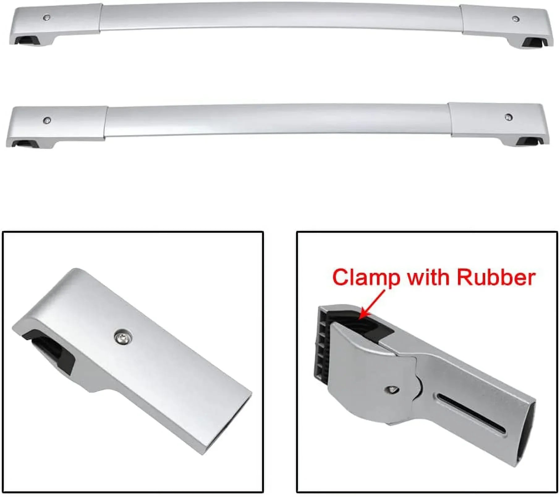 NIXFACE Roof Rack Cross Bars for Sizeubaru XV Crosstrek 13-22 Luggage Rack with Sizeide Rails