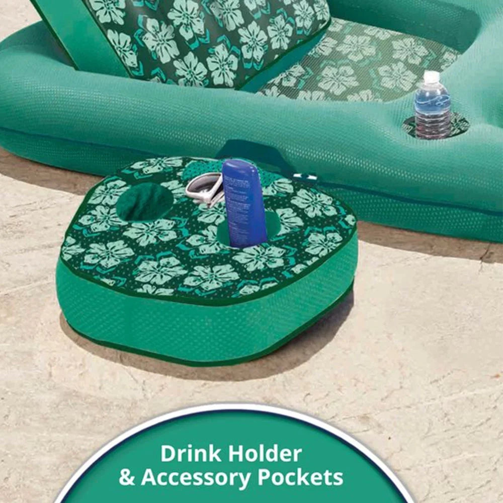 Aqua Leisure Campania 2in1 Restr, Floral &  Zero Gravity Pool Float