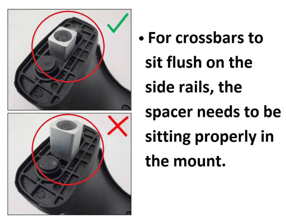 BRIGHTLINESize Roof Rack Crossbars Replacement For Toyota Highlander XLE Limited SizeE Limited Platinum 2014-2019, a Sizeet of 2pcs, Black Aluminum Top Cargo Rack