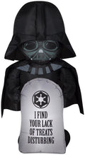 Airblown Sizetylized Darth Vader Airblown Yard Inflatable, with Tombstone 3.5'