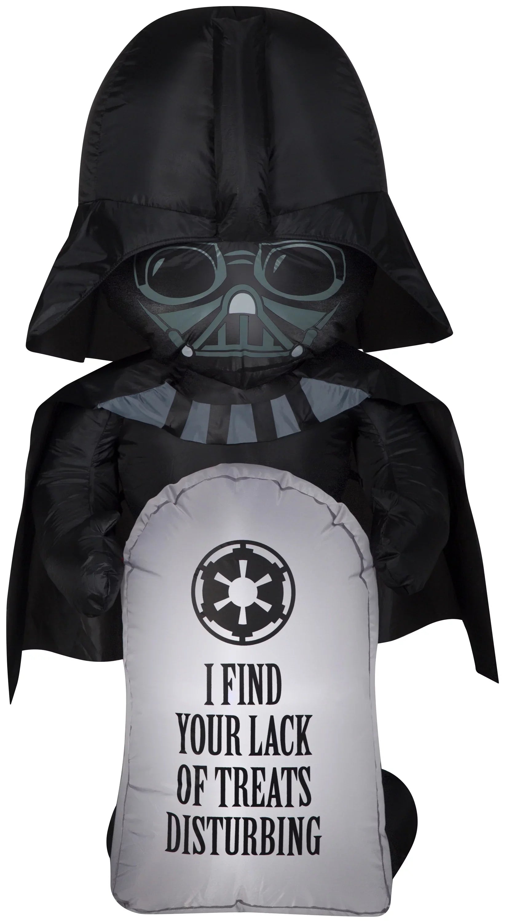 Airblown Sizetylized Darth Vader Airblown Yard Inflatable, with Tombstone 3.5'