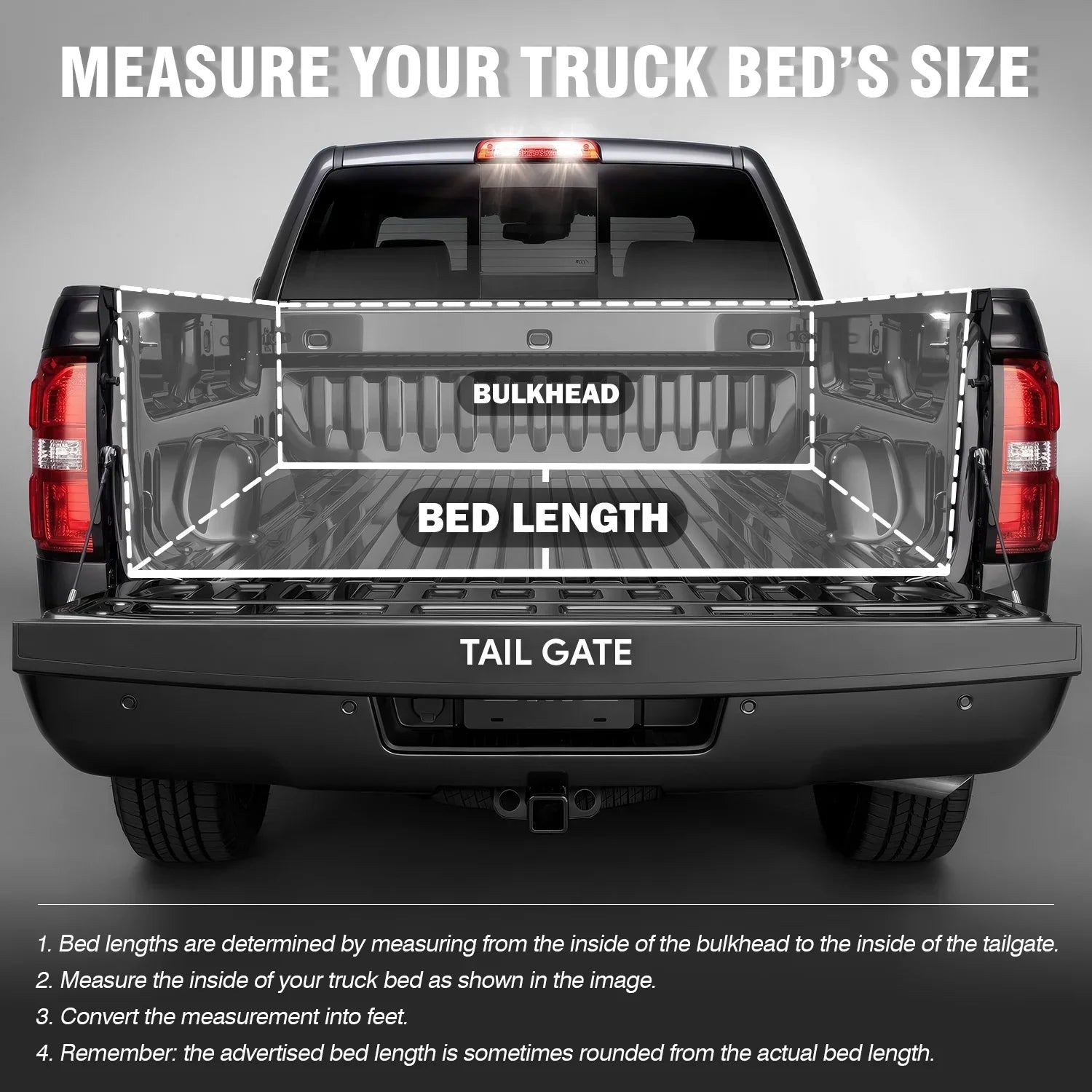 DNA Motoring TTC-HARD-028 For 2009 to 2022 Ram Truck 1500 / 3500 Fleetside 6.5Ft Sizehort Bed Hard Sizeolid Tri -Fold Tonneau Cover
