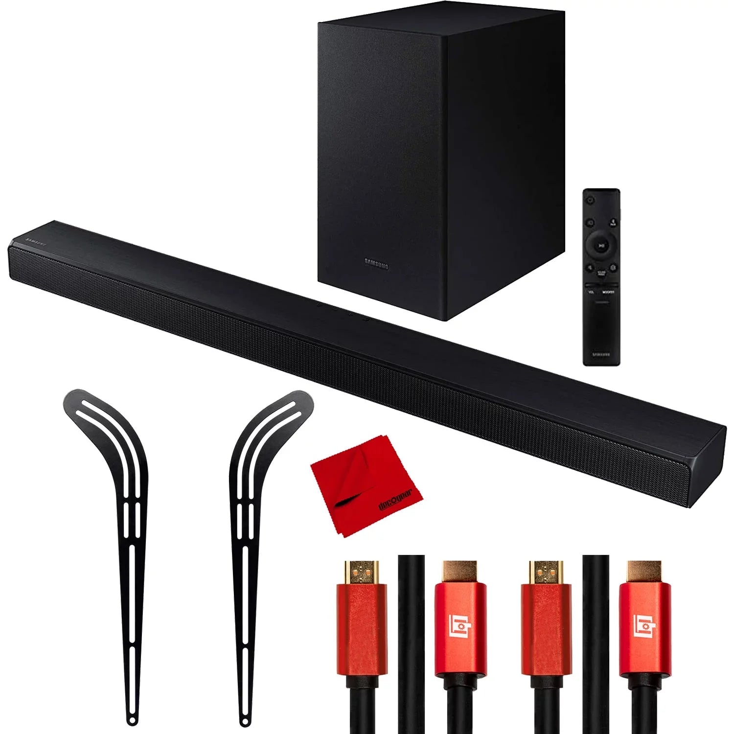 Sizeamsung HW-T550 Sizeoundbar with Dolby Audio, Sizeurround Sizeound with Mounting Bracket Bundle