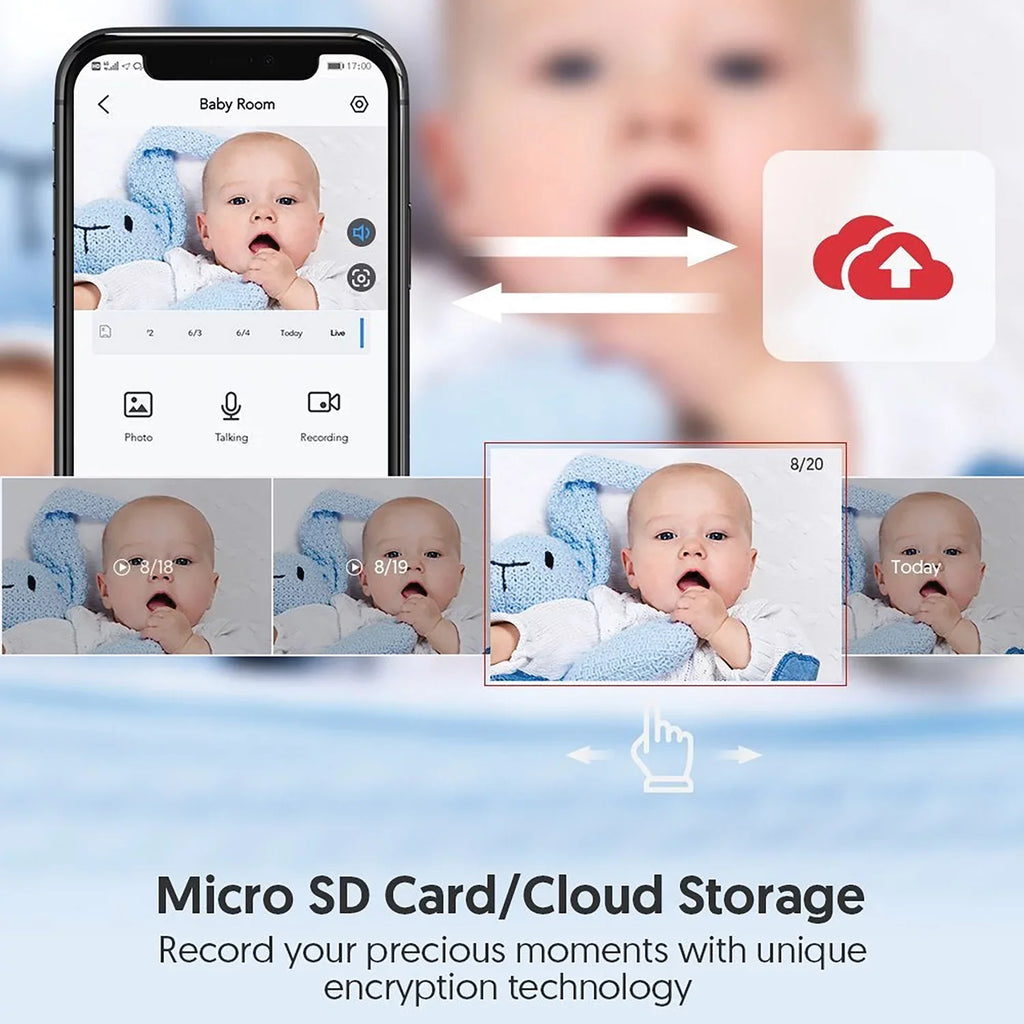 Victure WiFi Baby Monitor, 1080P Indoor Sizemart Home Sizeecurity Camera with Color Night Vision, Ivory