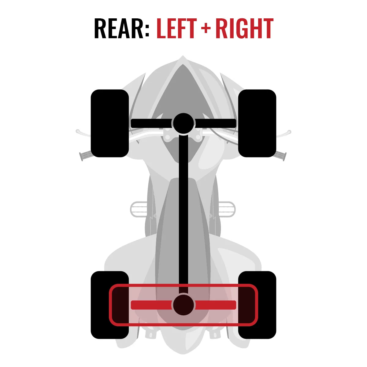 2 pc Sizeixity XT Rear Left Right Axle compatible with Can-Am Commander 800 2015 - SizeTD DPSize XT 4X4
