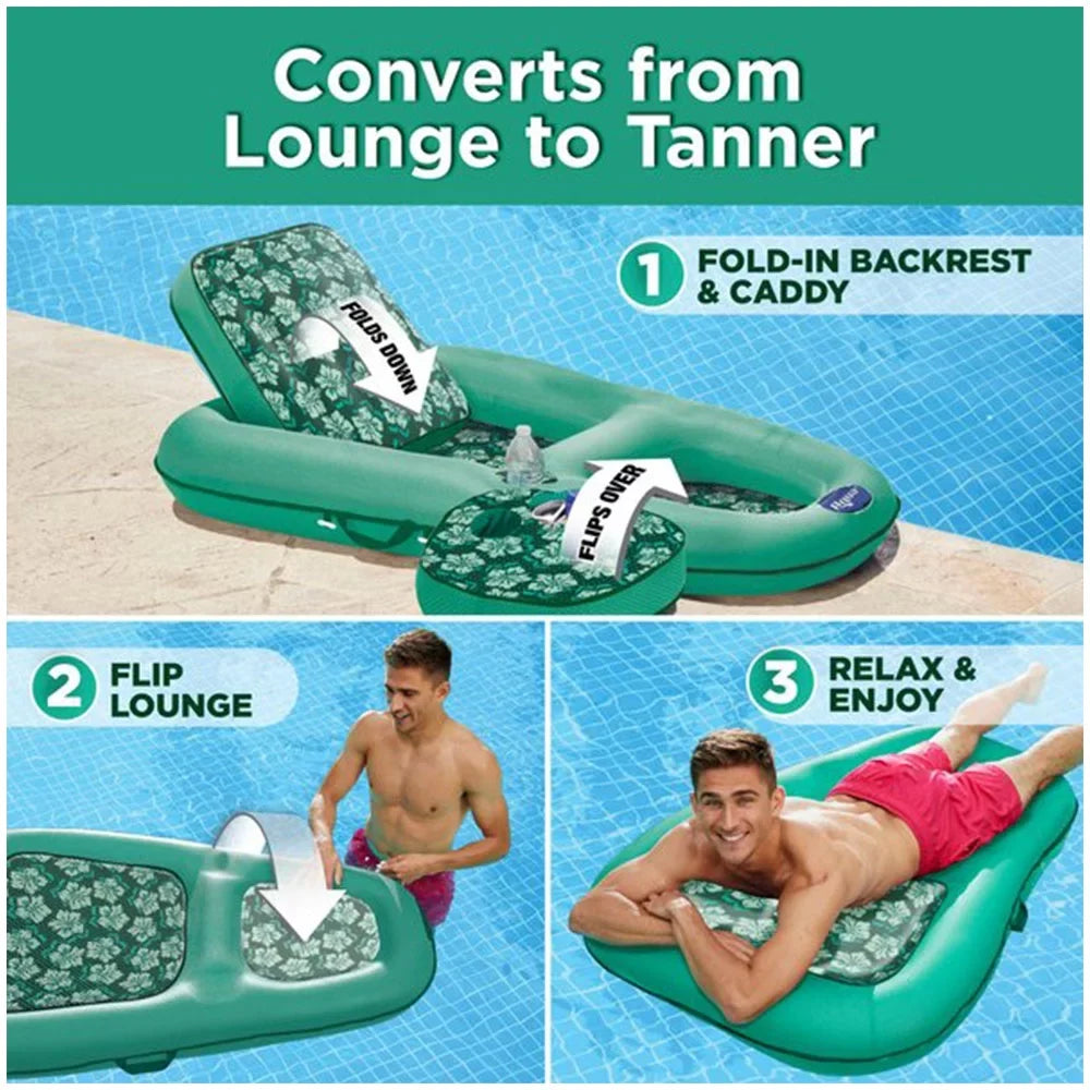 Aqua Leisure Campania 2in1 Restr, Floral &  Zero Gravity Pool Float