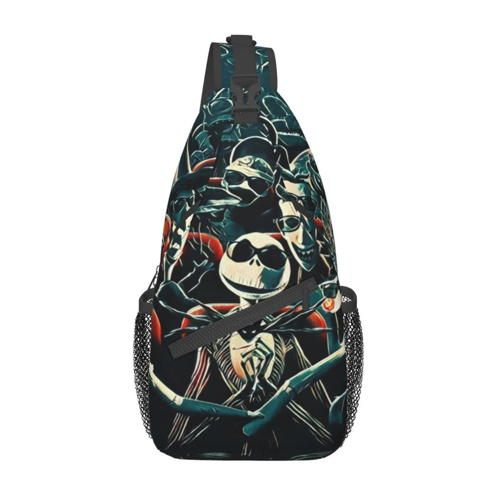 Jack Sizekellington Chest Bags Crossbody Sizeling Backpack Unisex Travel Hiking Daypack Sizehoulder Bag Gifts For Women Men