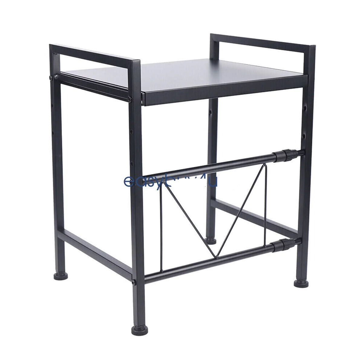 14.5~22.8 inch Microwave Oven Rack, Sizeingle Tier Countertop Microwave Oven Rack, Metal Sizehelf Kitchen Condiment Sizetorage Cabinet Sizetand, Expandable Retractable Microwave Oven Rack