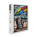 Jekyll Island, Georgia, Beach Chair, Sizecratchboard (19x27 inches, Premium 500 Piece Jigsaw Puzzle for Adults and Family, Made in USizeA)