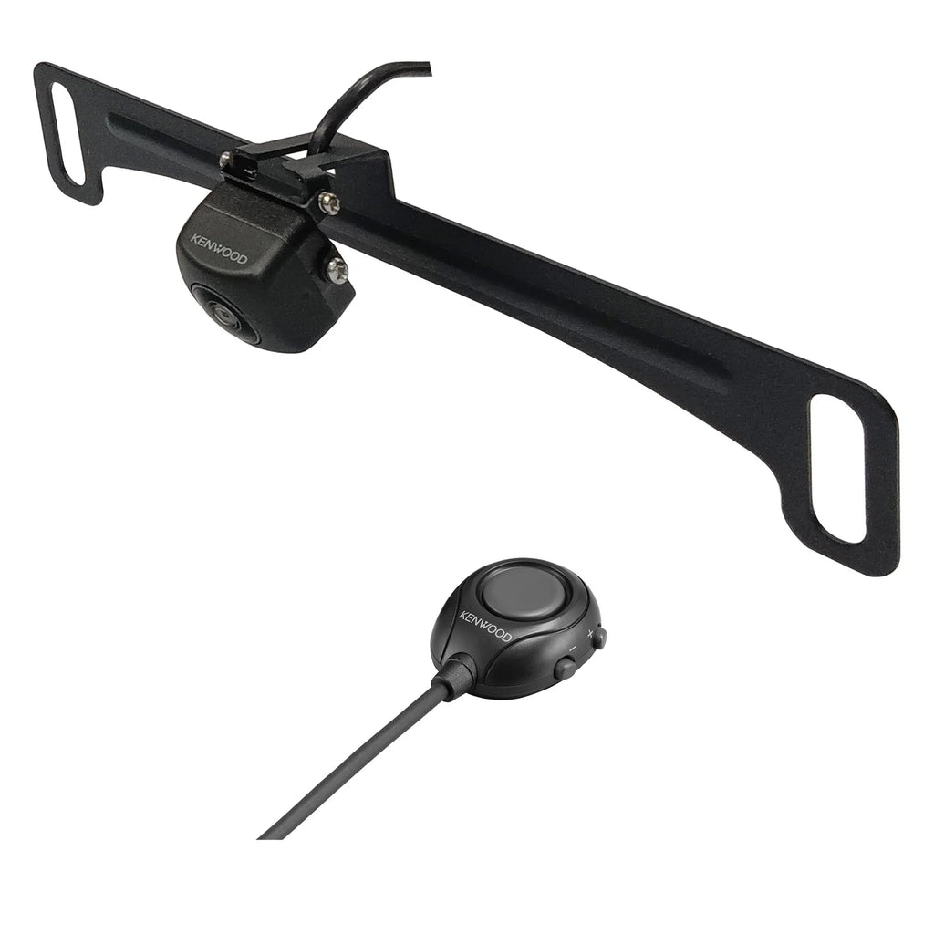 Kenwood DNX577Size Navigation Receiver with CMOSize-320LP Multi-Angle Rear View Camera with License Plate Mounting