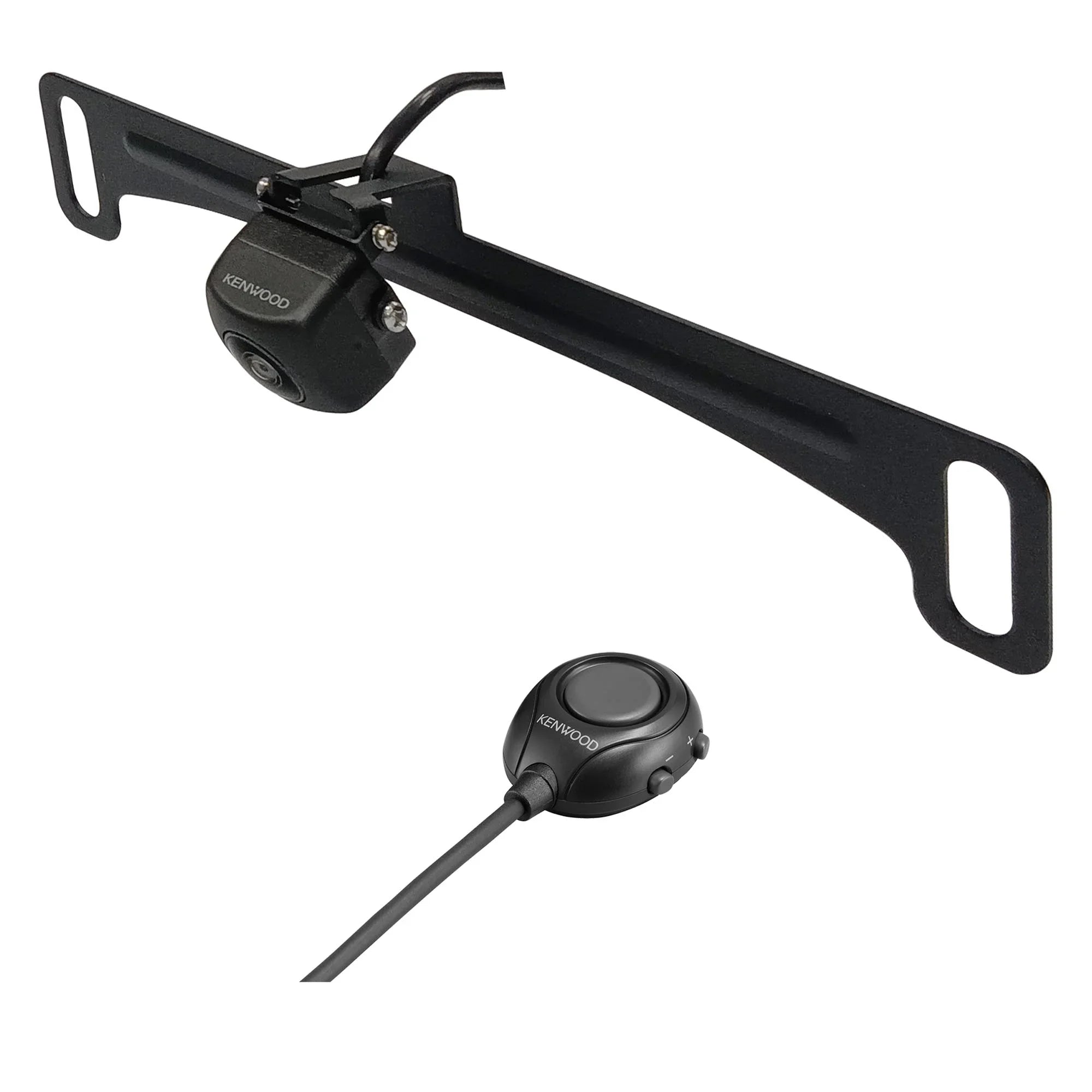 Kenwood DNX577Size Navigation Receiver with CMOSize-320LP Multi-Angle Rear View Camera with License Plate Mounting