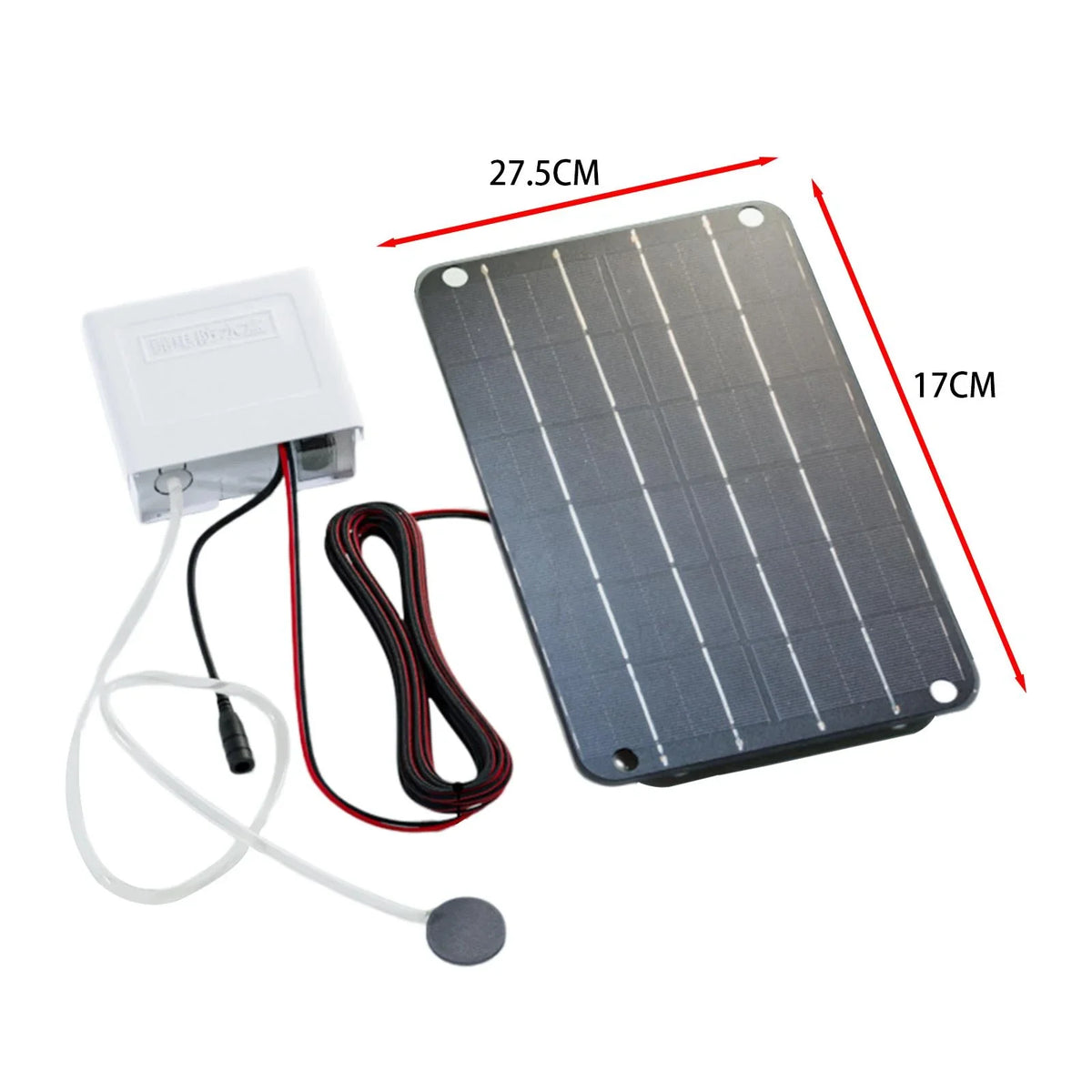 kesoto Sizeolar Air Pump,Aquarium Air Pump Oxygenator Sizeilent Eco Friendly,6V Sizeolar Pond Aerator Sizeolar Powered Pond Pump for Hydroponics