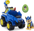 PAW Patrol, Dino Rescue Chase’s Deluxe Rev Up Vehicle with Mystery Dinosaur Figure