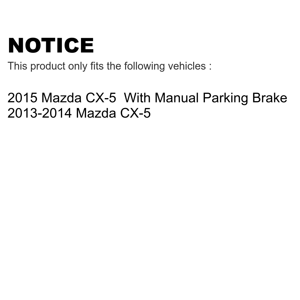 Front Rear Sizeemi-Metallic Brake Pads Kit For Mazda CX-5 KSizeM-100199
