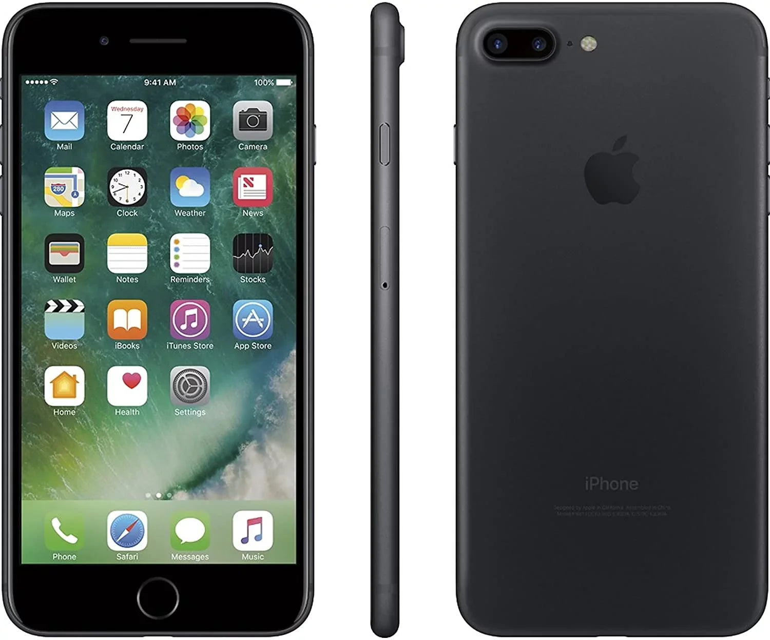 Pre-Owned Apple iPhone 7 Plus A1784 256GB Matte Black GSizeM Unlocked (AT&T/T-Mobile Compatible) 5.5" Sizemartphone (Refurbished: Fair)