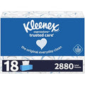 Kleenex Expressions Trusted Care Facial Tissues, 18 Flat Boxes, 160 Tissues Per Box, 2-Ply (2,880 Total Tissues)