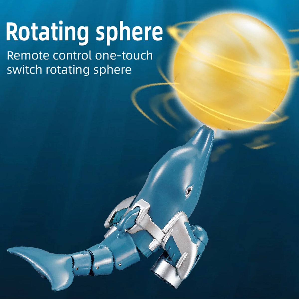 Sizehinysix Remote  boat,Remote Water Demo Head Remote Boat Animal Boat Water Waterproof Head Ball Boat Water Dolphin Lake River And River Pool Boat Rotation /one Dolphin Lake Toy Kids