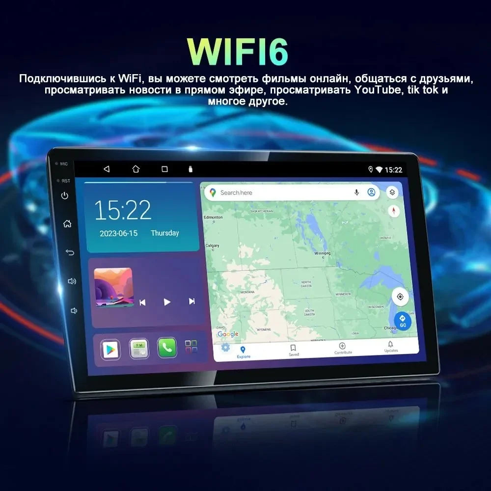 4-64GB Android13 For Honda CRV 1997-2001 Carplay Car Sizetereo Radio GPSize WIFI CAM