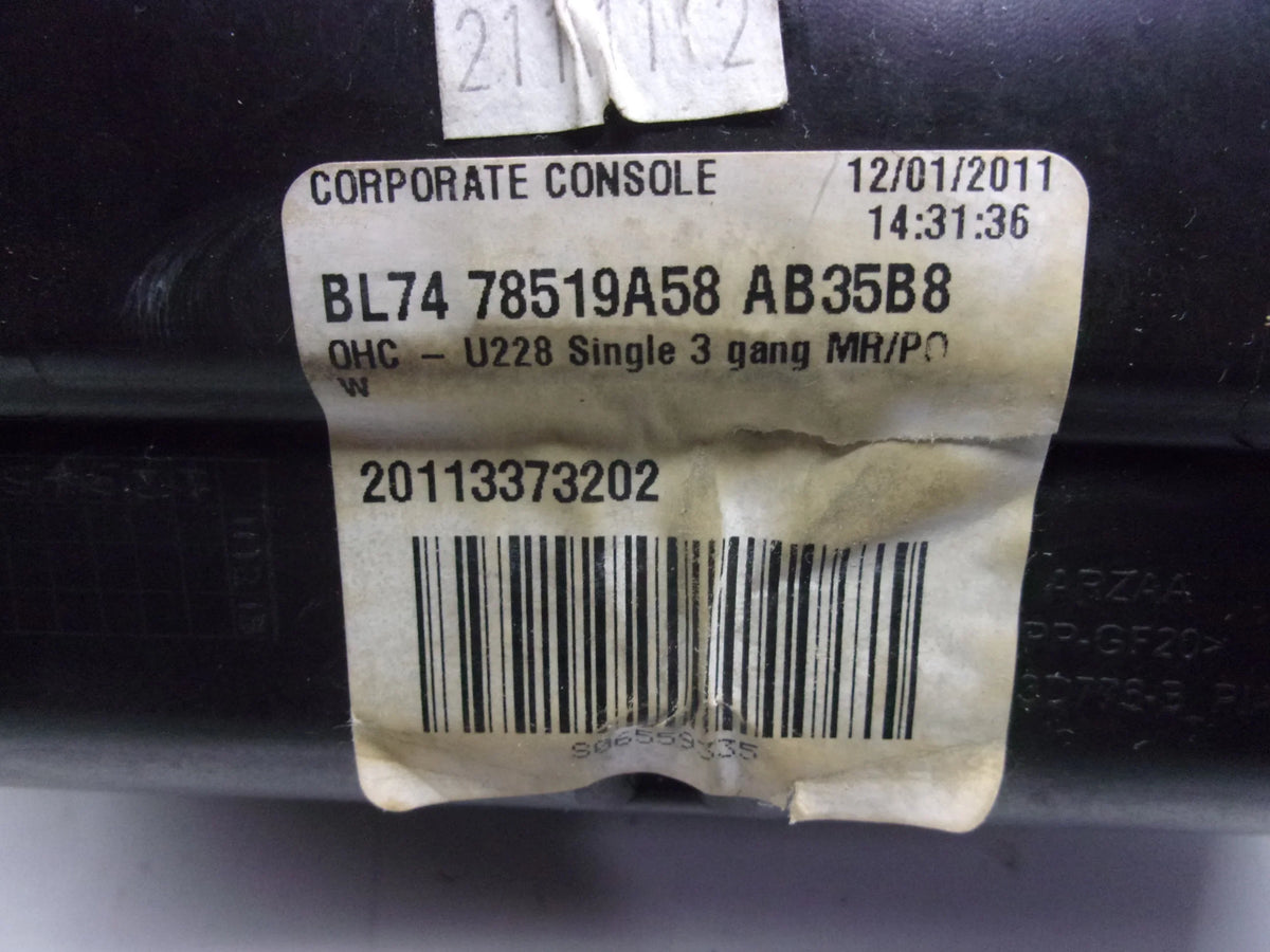 Pre-Owned 2011-2014 Lincoln Navigator Black Overhead Roof Center Console OEM (Good)