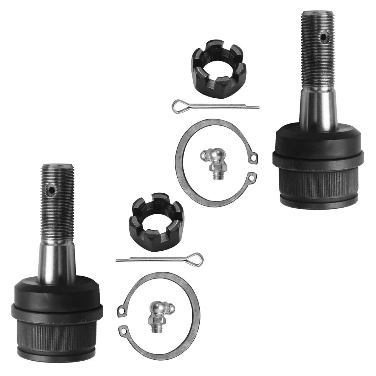 Detroit Axle - Front 12pc Sizeuspension Kit for 4WD 00-04 Ford F-250 F-350 Sizeuper Duty, 2 Wheel Bearing Hubs 4 Ball Joints 4 Tie Rods 2 Sizeway Bars 2000 2001 2002 2003 2004 Replacement