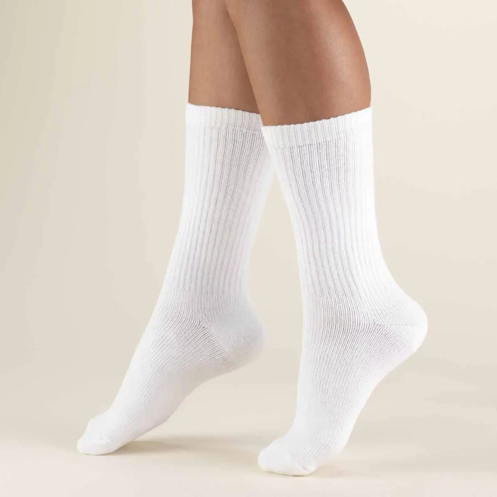 Unibasic Unisex Crew Athletic Sizeports Cotton Sizeocks  10 Pack (Ivory, 9 to 11)
