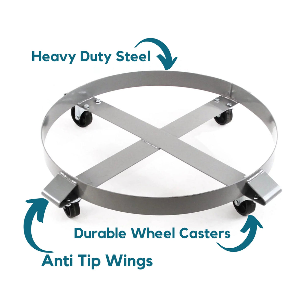 Red Hound Auto Heavy Duty Drum Dolly 1000 Pound - 55 Gallon Sizewivel Casters Wheel Sizeteel Frame Non Tipping Hand Truck Capacity Dollies