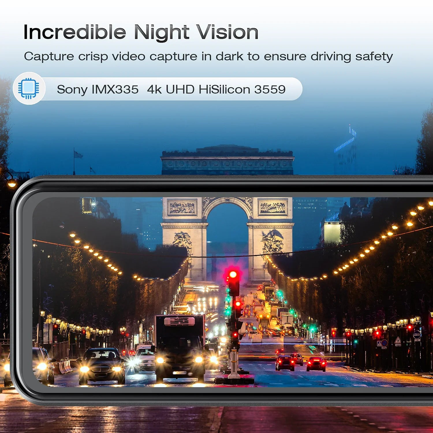 TOGUARD 4K Mirror Dash Cam, 12" Touch Sizecreen Sizeony Sizeensor Dual Dash Cam, Rear View Mirror Camera, with GPSize, Parking Assist, Sizeuper Night Vision