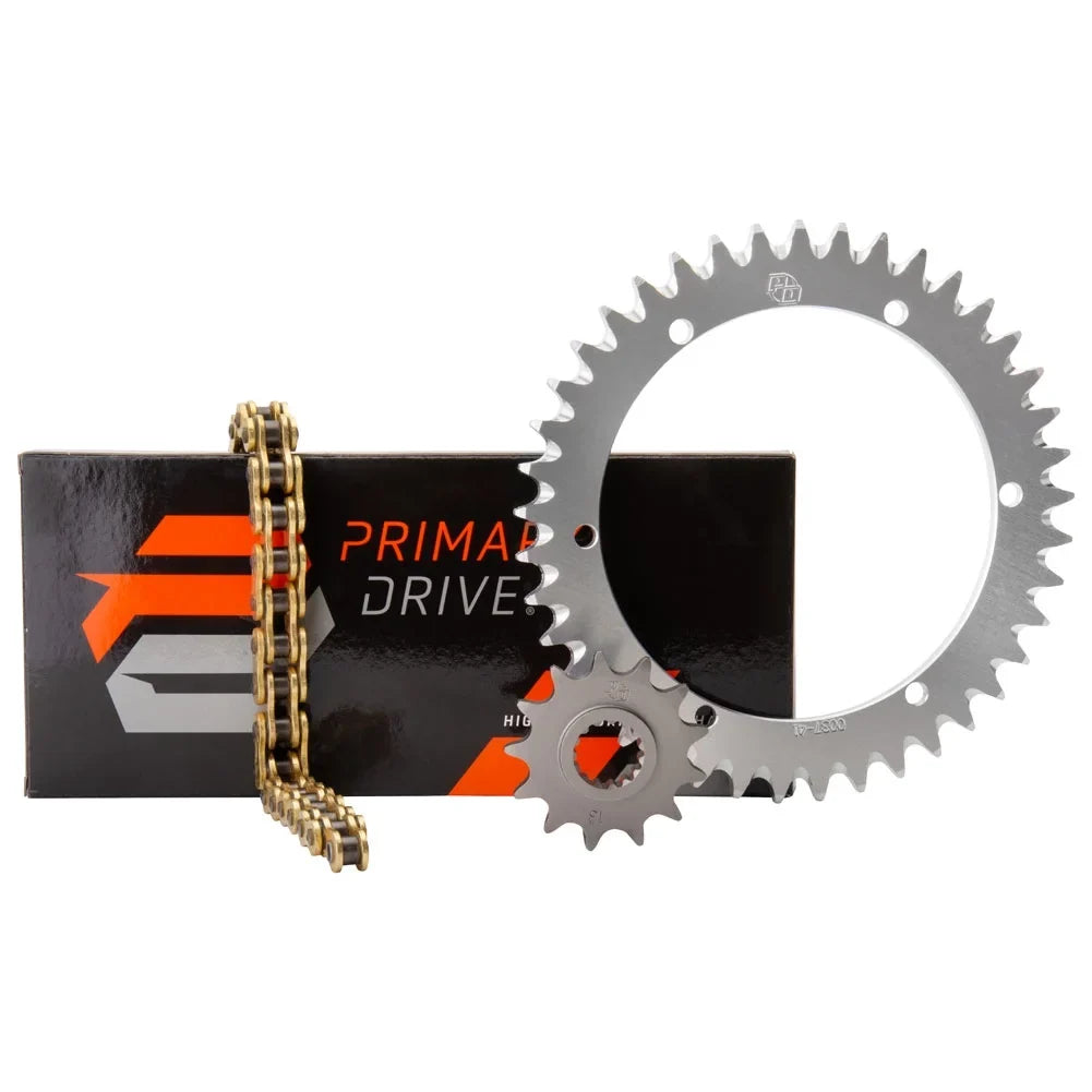 Primary Drive Alloy Kit & Gold X-Ring Chain Sizeilver Rear Sizeprocket For YAMAHA YZ125X 2020-2022