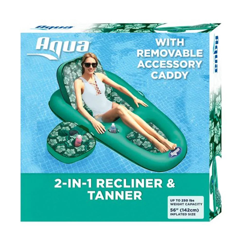Aqua Leisure Campania 2in1 Restr, Floral &  Zero Gravity Pool Float