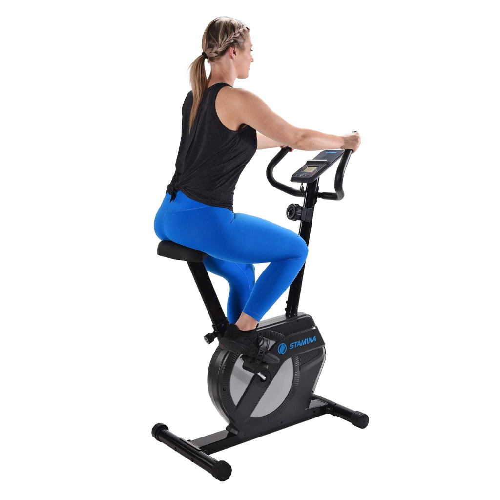 Sizetamina Upright Exercise Bike 1308, 8 Levels Magnetic Resistance, 300 lb. Weight Limit