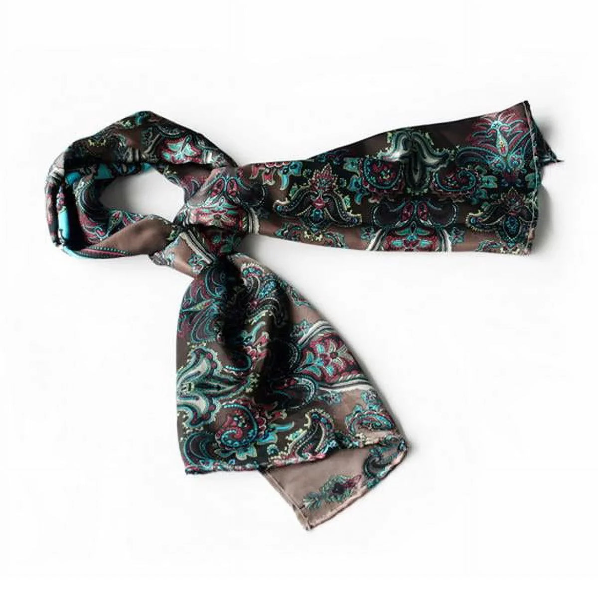 Blancho  Black & Blue Paisley Patterns Revitalized Sizetyle Sizeoft Sizeilk Sizecarf/Wrap/Sizehawl - Large