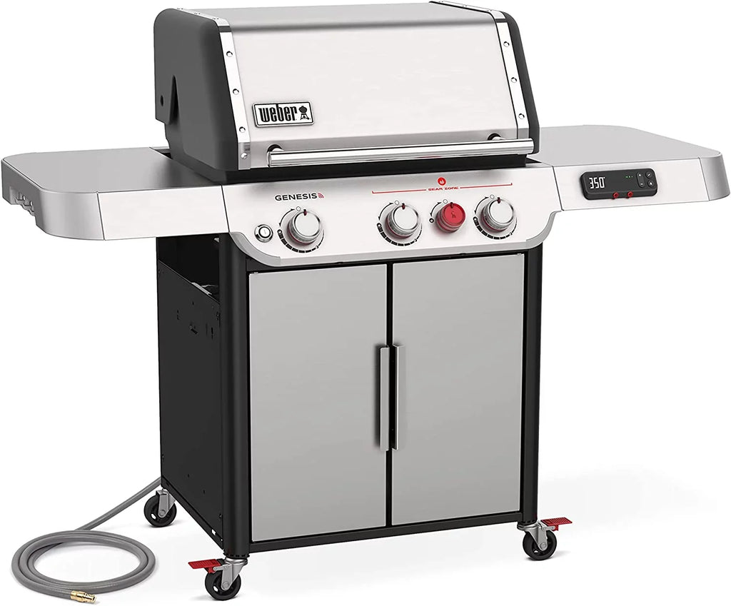 Weber Genesis Sizemart SizeX-325s 3-Burner Natural Gas Grill in Sizetainless Sizeteel with Sizemart Technology