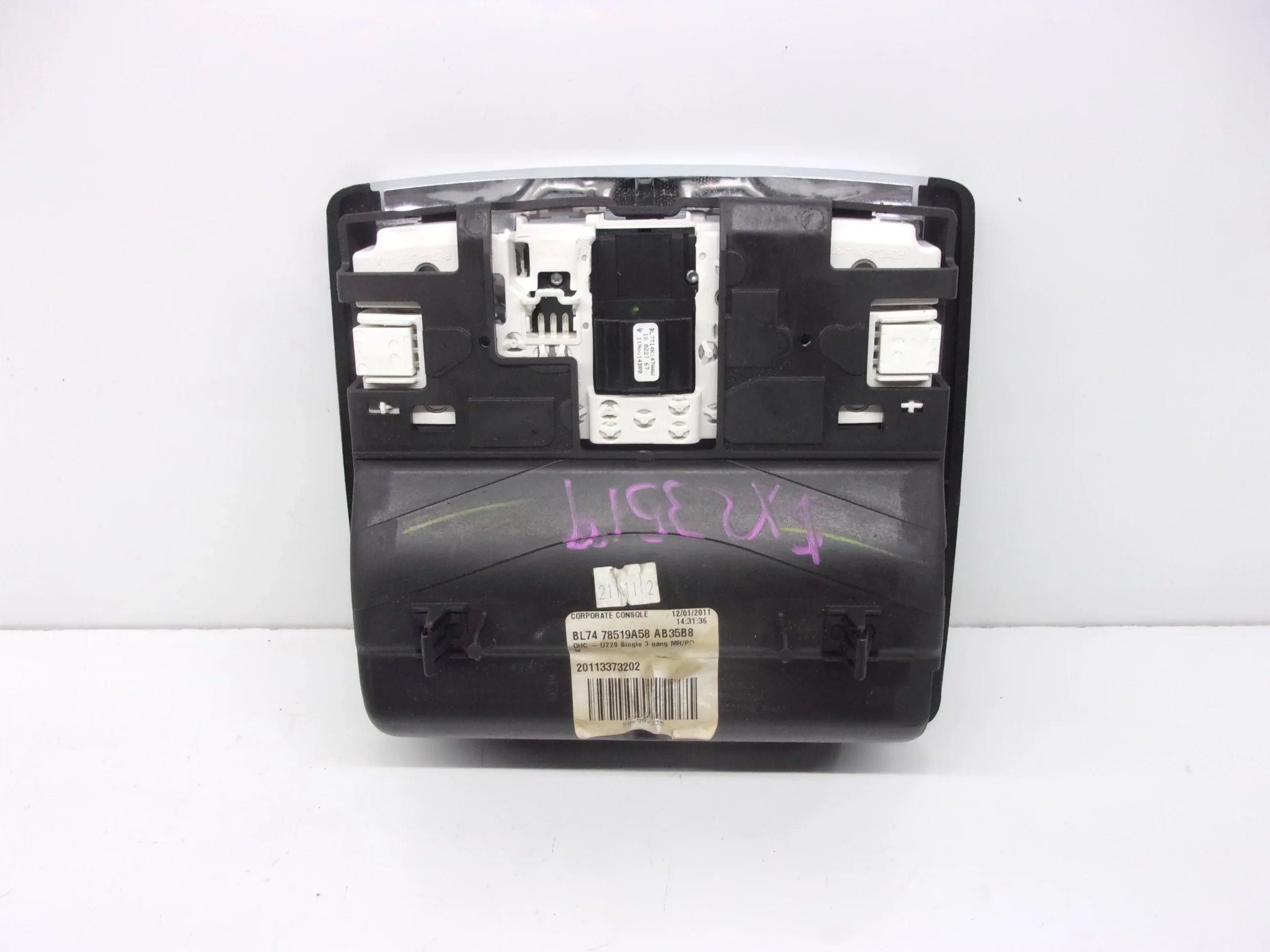 Pre-Owned 2011-2014 Lincoln Navigator Black Overhead Roof Center Console OEM (Good)