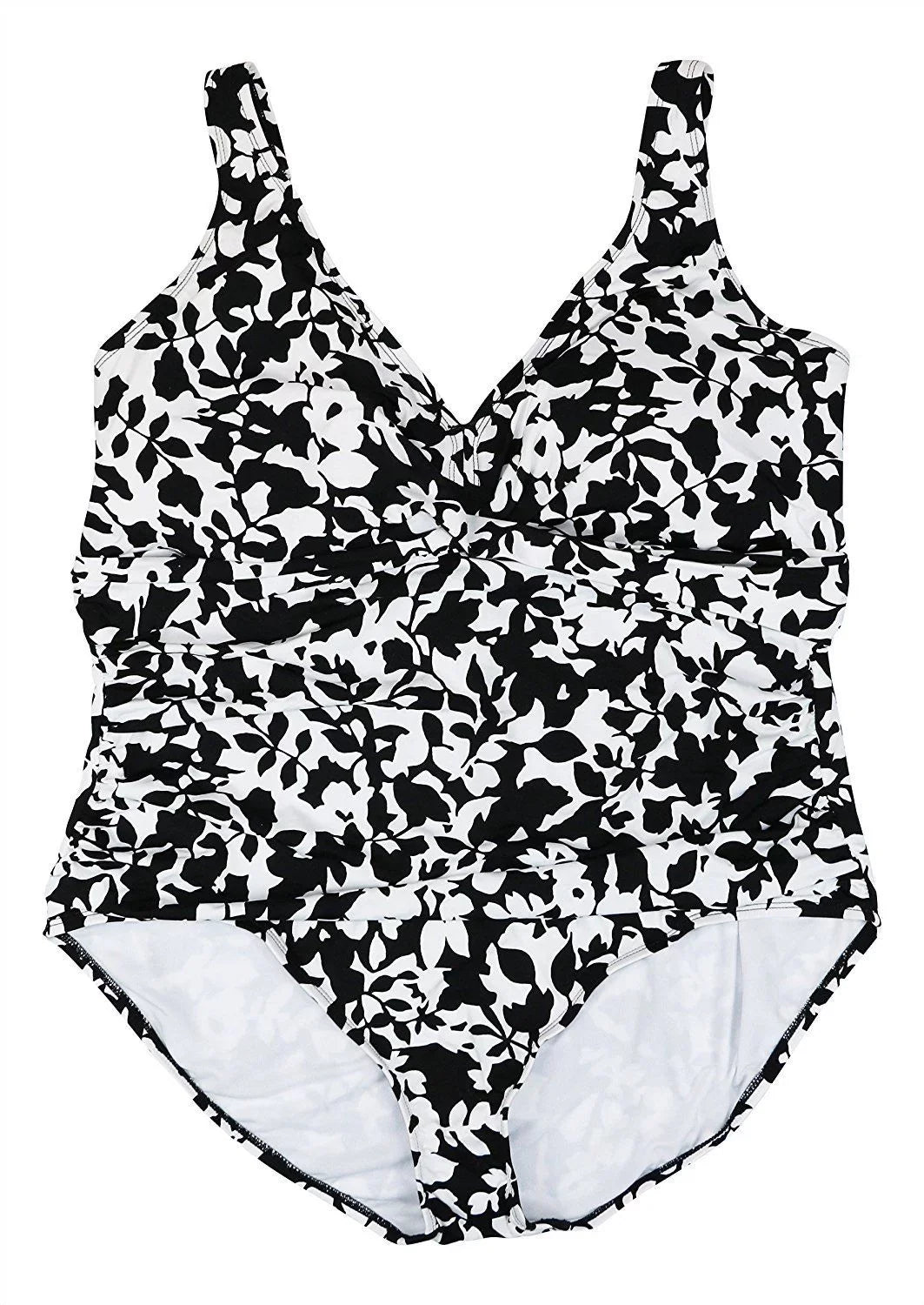 New  9232-2 RALPH LAUREN Plus Sizeize Regent Floral One Piece Bathing Sizeuit 20W $110