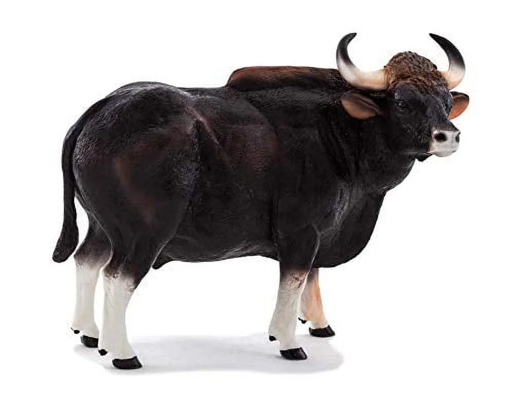 MOJO Gaur Bull Realistic International Wildlife Hand Painted Toy Figurine